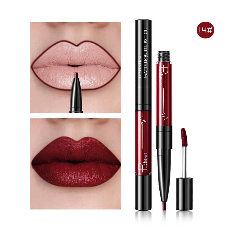 Pudaier Matte Lip Gloss Lip Liner 2 in1 Maqui gem Professional Complete Agate Red Lip Tint Plumper Tattoo Makeup liquid Lipstick Pudaier Matte Lip Gloss Lip Liner 2 in1 Maqui gem Professional Complete Agate Red Lip Tint Plumper Tattoo Makeup liquid Lipstick